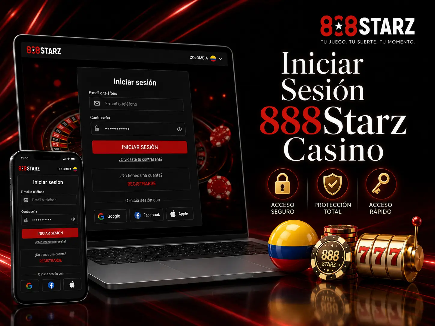 Cómo acceder a tu cuenta en 888Starz Casino