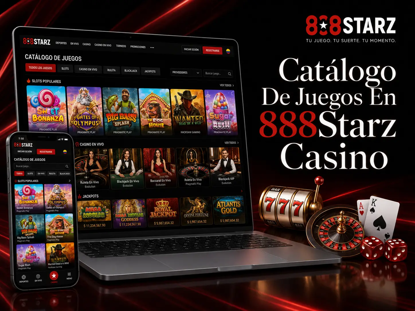 Oferta de juegos en 888Starz Casino