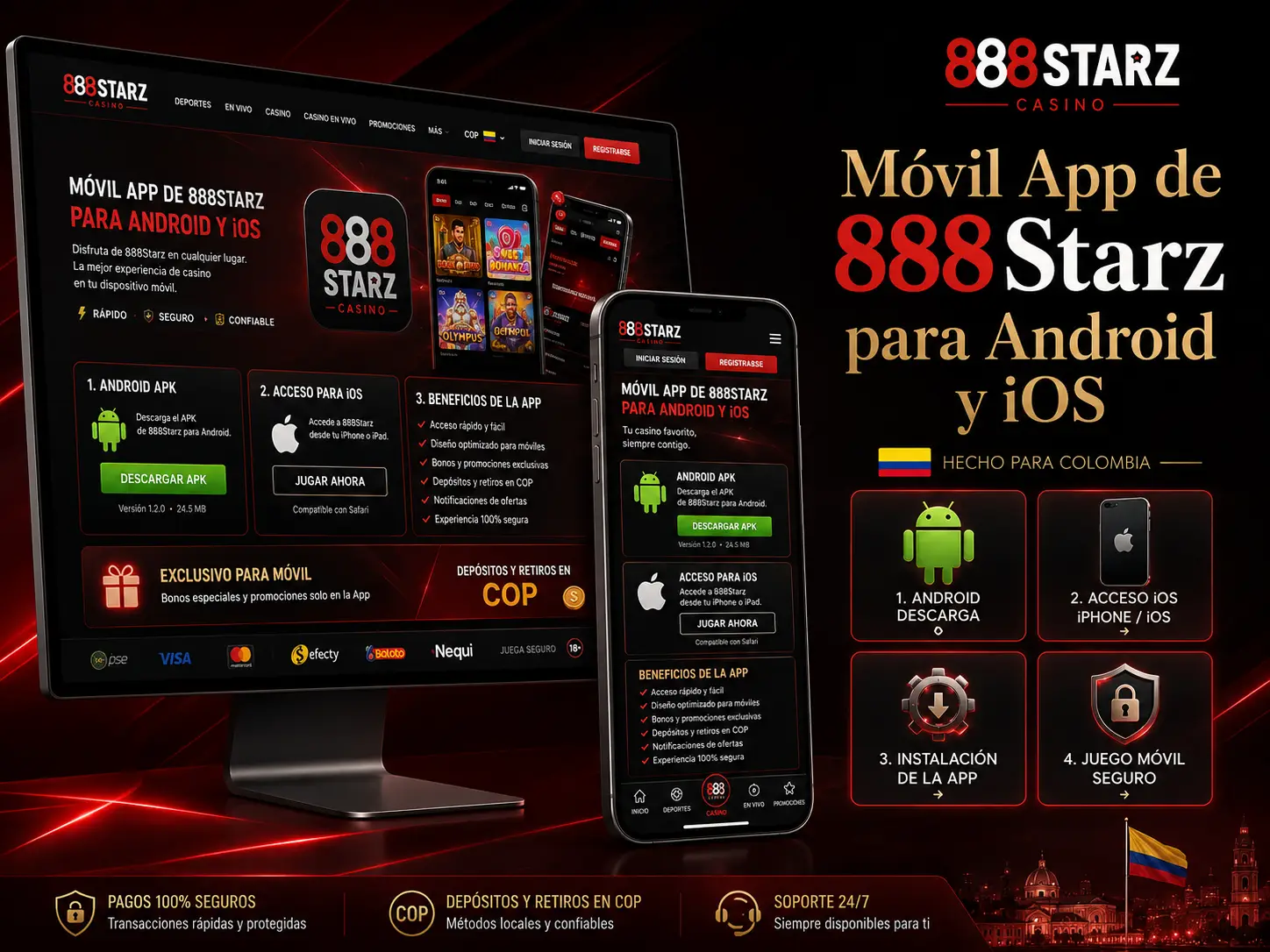 Aplicacion 888Starz en Colombia
