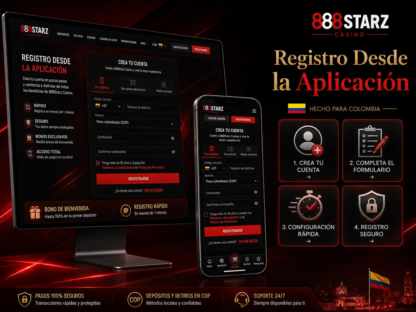 Registro a traves de la aplicacion