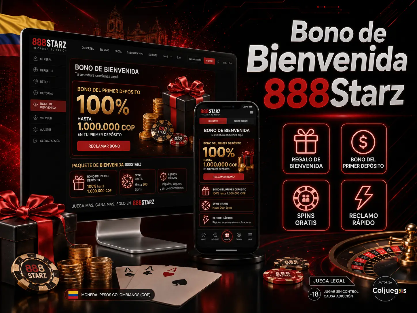 Bono de bienvenida 888Starz